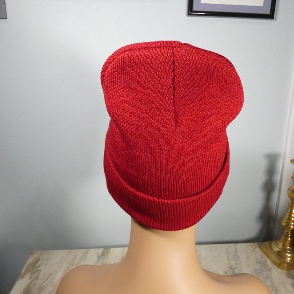 CARHARTT Knit Cap Beanie Dark Red - Picture 5 of 8